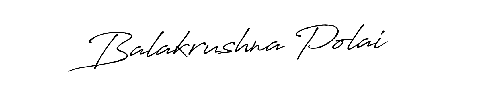 Design your own signature with our free online signature maker. With this signature software, you can create a handwritten (Antro_Vectra_Bolder) signature for name Balakrushna Polai. Balakrushna Polai signature style 7 images and pictures png