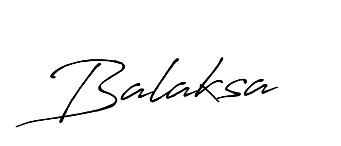 The best way (Antro_Vectra_Bolder) to make a short signature is to pick only two or three words in your name. The name Balaksa include a total of six letters. For converting this name. Balaksa signature style 7 images and pictures png