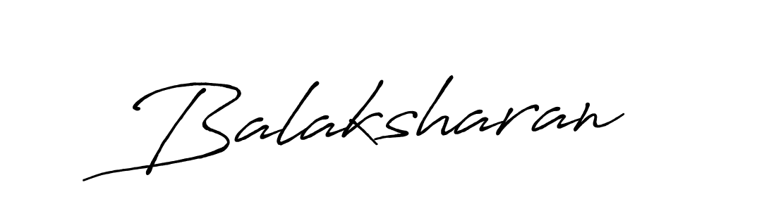 Make a beautiful signature design for name Balaksharan. With this signature (Antro_Vectra_Bolder) style, you can create a handwritten signature for free. Balaksharan signature style 7 images and pictures png