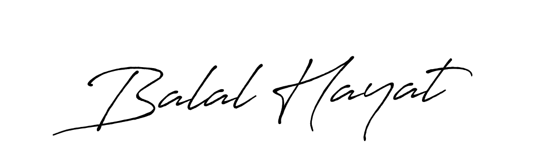 Use a signature maker to create a handwritten signature online. With this signature software, you can design (Antro_Vectra_Bolder) your own signature for name Balal Hayat. Balal Hayat signature style 7 images and pictures png