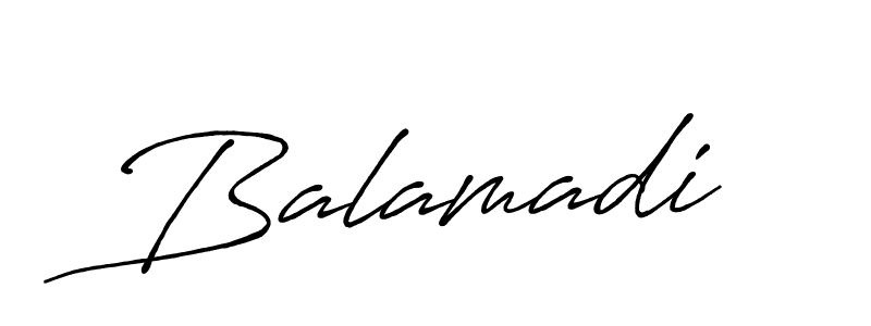 Balamadi stylish signature style. Best Handwritten Sign (Antro_Vectra_Bolder) for my name. Handwritten Signature Collection Ideas for my name Balamadi. Balamadi signature style 7 images and pictures png