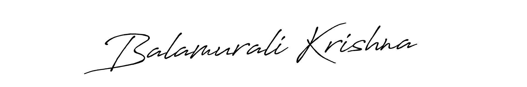 Antro_Vectra_Bolder is a professional signature style that is perfect for those who want to add a touch of class to their signature. It is also a great choice for those who want to make their signature more unique. Get Balamurali Krishna name to fancy signature for free. Balamurali Krishna signature style 7 images and pictures png