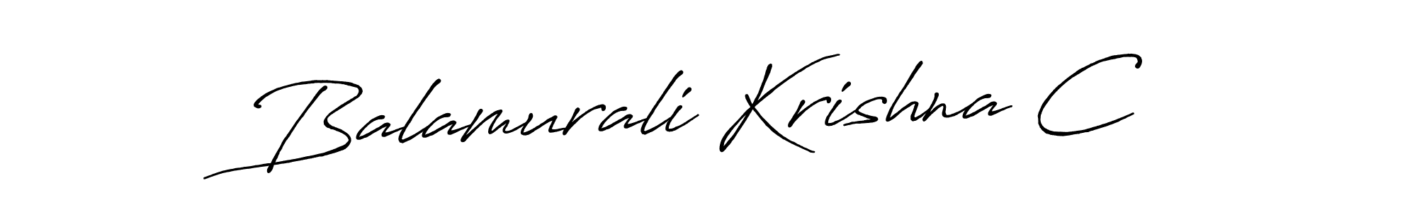 Balamurali Krishna C stylish signature style. Best Handwritten Sign (Antro_Vectra_Bolder) for my name. Handwritten Signature Collection Ideas for my name Balamurali Krishna C. Balamurali Krishna C signature style 7 images and pictures png