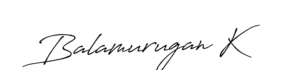 The best way (Antro_Vectra_Bolder) to make a short signature is to pick only two or three words in your name. The name Balamurugan K include a total of six letters. For converting this name. Balamurugan K signature style 7 images and pictures png