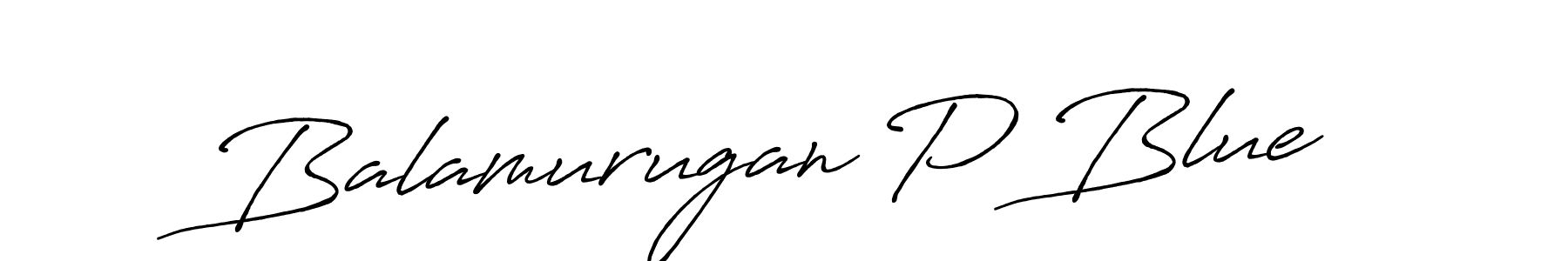 Design your own signature with our free online signature maker. With this signature software, you can create a handwritten (Antro_Vectra_Bolder) signature for name Balamurugan P Blue. Balamurugan P Blue signature style 7 images and pictures png