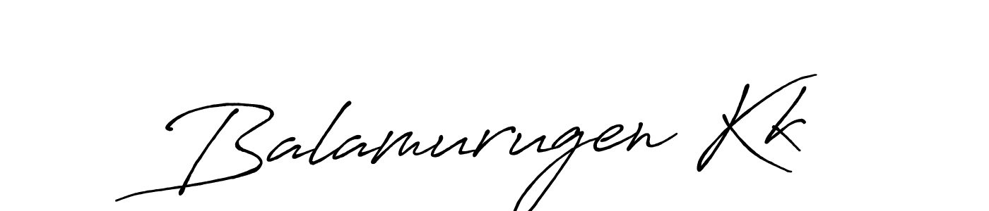 Create a beautiful signature design for name Balamurugen Kk. With this signature (Antro_Vectra_Bolder) fonts, you can make a handwritten signature for free. Balamurugen Kk signature style 7 images and pictures png