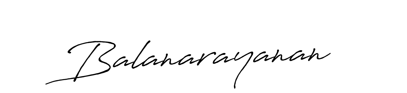 Make a beautiful signature design for name Balanarayanan. With this signature (Antro_Vectra_Bolder) style, you can create a handwritten signature for free. Balanarayanan signature style 7 images and pictures png