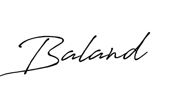 Also we have Baland name is the best signature style. Create professional handwritten signature collection using Antro_Vectra_Bolder autograph style. Baland signature style 7 images and pictures png