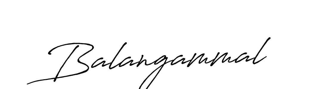 How to make Balangammal signature? Antro_Vectra_Bolder is a professional autograph style. Create handwritten signature for Balangammal name. Balangammal signature style 7 images and pictures png