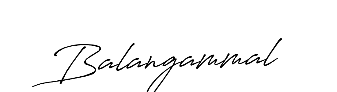 How to make Balangammal signature? Antro_Vectra_Bolder is a professional autograph style. Create handwritten signature for Balangammal name. Balangammal signature style 7 images and pictures png