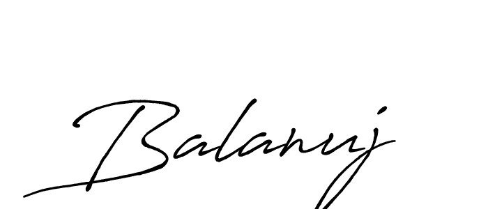 Similarly Antro_Vectra_Bolder is the best handwritten signature design. Signature creator online .You can use it as an online autograph creator for name Balanuj. Balanuj signature style 7 images and pictures png