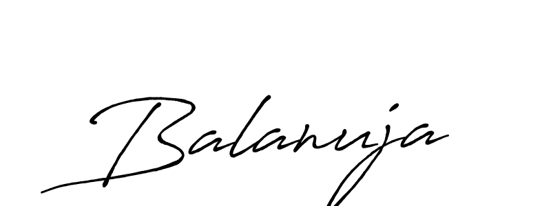 Once you've used our free online signature maker to create your best signature Antro_Vectra_Bolder style, it's time to enjoy all of the benefits that Balanuja name signing documents. Balanuja signature style 7 images and pictures png