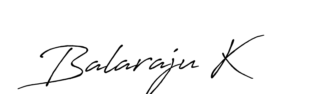 Design your own signature with our free online signature maker. With this signature software, you can create a handwritten (Antro_Vectra_Bolder) signature for name Balaraju K. Balaraju K signature style 7 images and pictures png