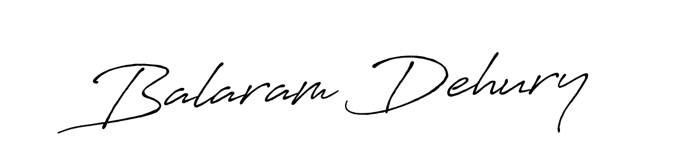 How to make Balaram Dehury name signature. Use Antro_Vectra_Bolder style for creating short signs online. This is the latest handwritten sign. Balaram Dehury signature style 7 images and pictures png
