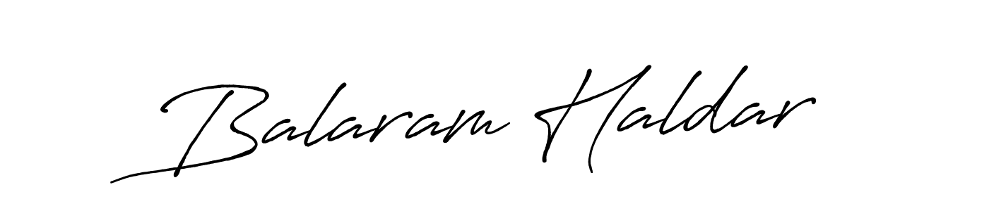 How to make Balaram Haldar name signature. Use Antro_Vectra_Bolder style for creating short signs online. This is the latest handwritten sign. Balaram Haldar signature style 7 images and pictures png