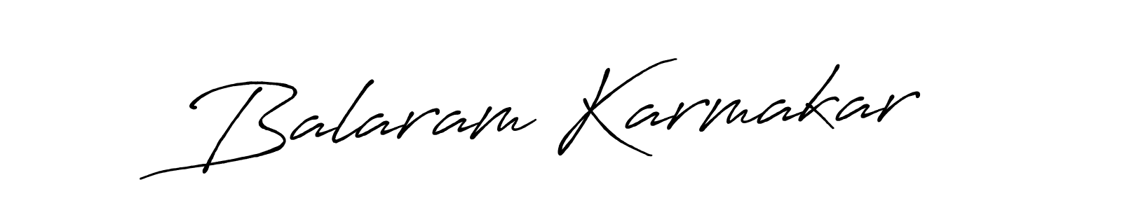 Create a beautiful signature design for name Balaram Karmakar. With this signature (Antro_Vectra_Bolder) fonts, you can make a handwritten signature for free. Balaram Karmakar signature style 7 images and pictures png