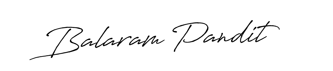 Make a beautiful signature design for name Balaram Pandit. With this signature (Antro_Vectra_Bolder) style, you can create a handwritten signature for free. Balaram Pandit signature style 7 images and pictures png