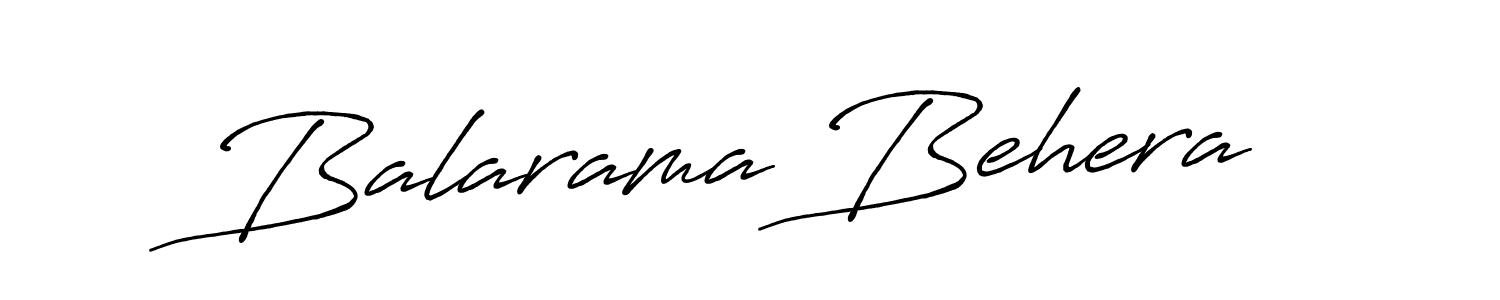 Balarama Behera stylish signature style. Best Handwritten Sign (Antro_Vectra_Bolder) for my name. Handwritten Signature Collection Ideas for my name Balarama Behera. Balarama Behera signature style 7 images and pictures png