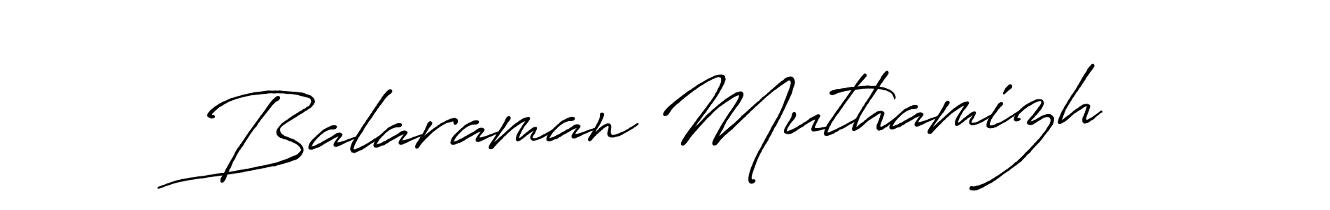 Create a beautiful signature design for name Balaraman Muthamizh. With this signature (Antro_Vectra_Bolder) fonts, you can make a handwritten signature for free. Balaraman Muthamizh signature style 7 images and pictures png