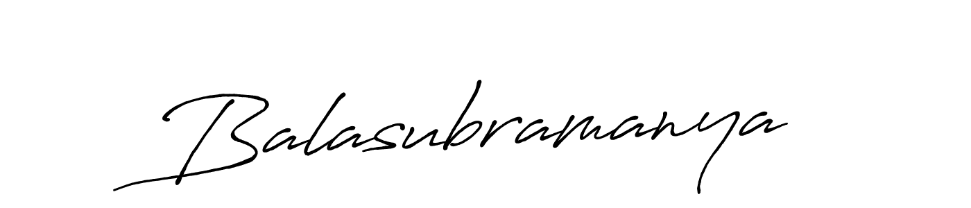 Design your own signature with our free online signature maker. With this signature software, you can create a handwritten (Antro_Vectra_Bolder) signature for name Balasubramanya. Balasubramanya signature style 7 images and pictures png