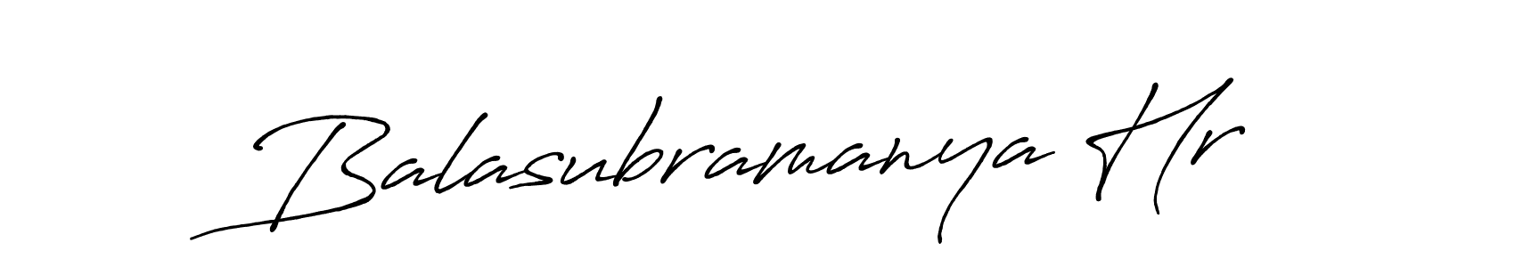 Make a beautiful signature design for name Balasubramanya Hr. With this signature (Antro_Vectra_Bolder) style, you can create a handwritten signature for free. Balasubramanya Hr signature style 7 images and pictures png