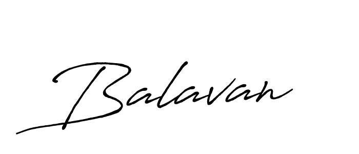 Balavan stylish signature style. Best Handwritten Sign (Antro_Vectra_Bolder) for my name. Handwritten Signature Collection Ideas for my name Balavan. Balavan signature style 7 images and pictures png