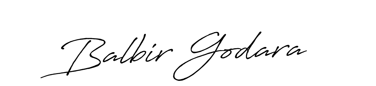 Create a beautiful signature design for name Balbir Godara. With this signature (Antro_Vectra_Bolder) fonts, you can make a handwritten signature for free. Balbir Godara signature style 7 images and pictures png