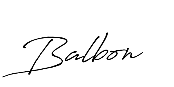 Also we have Balbon name is the best signature style. Create professional handwritten signature collection using Antro_Vectra_Bolder autograph style. Balbon signature style 7 images and pictures png