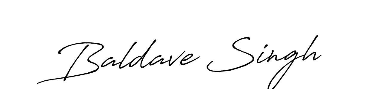 Create a beautiful signature design for name Baldave Singh. With this signature (Antro_Vectra_Bolder) fonts, you can make a handwritten signature for free. Baldave Singh signature style 7 images and pictures png