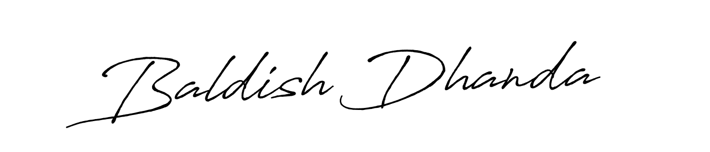 Use a signature maker to create a handwritten signature online. With this signature software, you can design (Antro_Vectra_Bolder) your own signature for name Baldish Dhanda. Baldish Dhanda signature style 7 images and pictures png