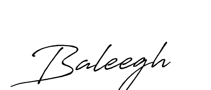 Make a beautiful signature design for name Baleegh. With this signature (Antro_Vectra_Bolder) style, you can create a handwritten signature for free. Baleegh signature style 7 images and pictures png