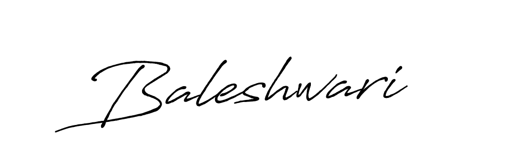 Make a beautiful signature design for name Baleshwari. With this signature (Antro_Vectra_Bolder) style, you can create a handwritten signature for free. Baleshwari signature style 7 images and pictures png