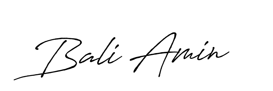 Make a beautiful signature design for name Bali Amin. Use this online signature maker to create a handwritten signature for free. Bali Amin signature style 7 images and pictures png