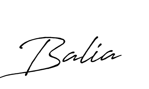 Use a signature maker to create a handwritten signature online. With this signature software, you can design (Antro_Vectra_Bolder) your own signature for name Balia. Balia signature style 7 images and pictures png