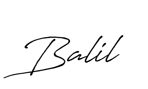 How to make Balil name signature. Use Antro_Vectra_Bolder style for creating short signs online. This is the latest handwritten sign. Balil signature style 7 images and pictures png