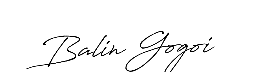 It looks lik you need a new signature style for name Balin Gogoi. Design unique handwritten (Antro_Vectra_Bolder) signature with our free signature maker in just a few clicks. Balin Gogoi signature style 7 images and pictures png