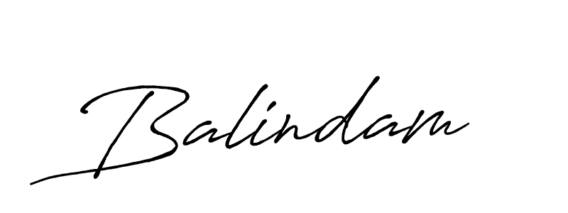 How to make Balindam name signature. Use Antro_Vectra_Bolder style for creating short signs online. This is the latest handwritten sign. Balindam signature style 7 images and pictures png