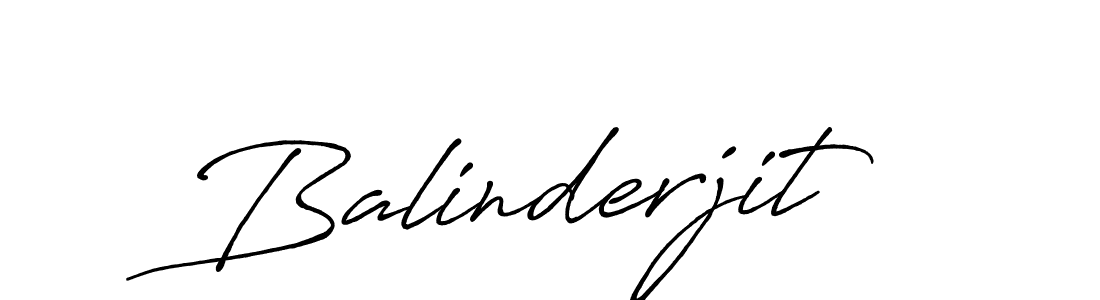 Create a beautiful signature design for name Balinderjit. With this signature (Antro_Vectra_Bolder) fonts, you can make a handwritten signature for free. Balinderjit signature style 7 images and pictures png