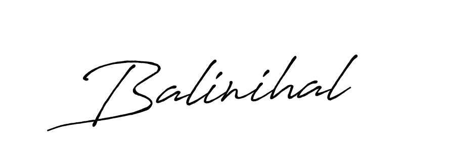 Balinihal stylish signature style. Best Handwritten Sign (Antro_Vectra_Bolder) for my name. Handwritten Signature Collection Ideas for my name Balinihal. Balinihal signature style 7 images and pictures png