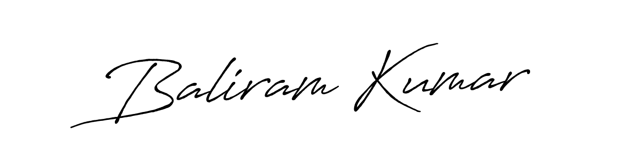 Design your own signature with our free online signature maker. With this signature software, you can create a handwritten (Antro_Vectra_Bolder) signature for name Baliram Kumar. Baliram Kumar signature style 7 images and pictures png
