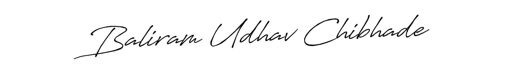 Antro_Vectra_Bolder is a professional signature style that is perfect for those who want to add a touch of class to their signature. It is also a great choice for those who want to make their signature more unique. Get Baliram Udhav Chibhade name to fancy signature for free. Baliram Udhav Chibhade signature style 7 images and pictures png