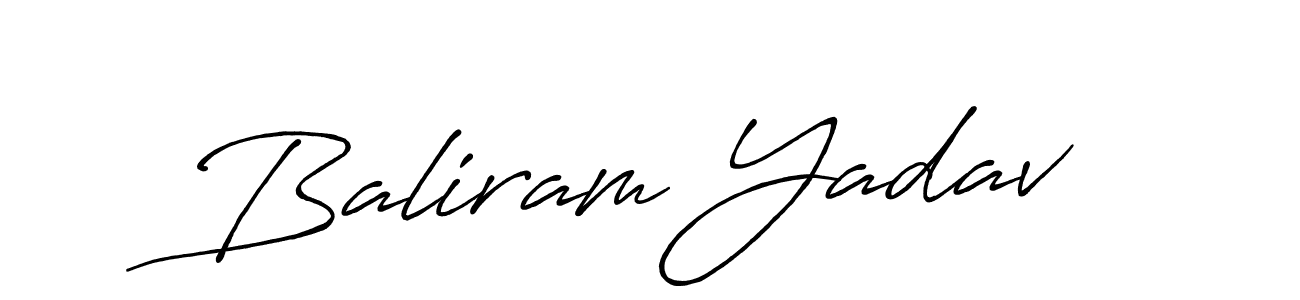 Also we have Baliram Yadav name is the best signature style. Create professional handwritten signature collection using Antro_Vectra_Bolder autograph style. Baliram Yadav signature style 7 images and pictures png