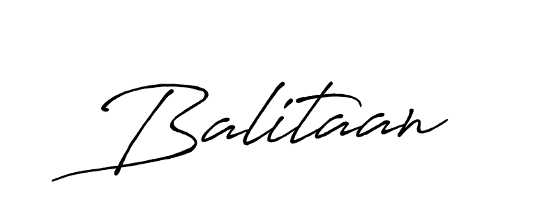 Design your own signature with our free online signature maker. With this signature software, you can create a handwritten (Antro_Vectra_Bolder) signature for name Balitaan. Balitaan signature style 7 images and pictures png