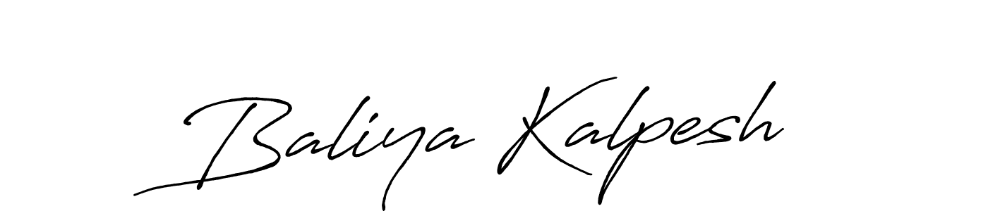 Antro_Vectra_Bolder is a professional signature style that is perfect for those who want to add a touch of class to their signature. It is also a great choice for those who want to make their signature more unique. Get Baliya Kalpesh name to fancy signature for free. Baliya Kalpesh signature style 7 images and pictures png