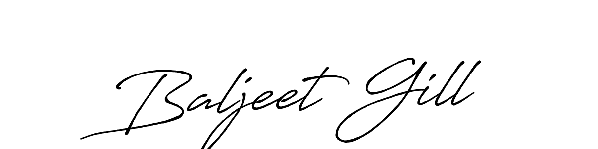 How to make Baljeet Gill signature? Antro_Vectra_Bolder is a professional autograph style. Create handwritten signature for Baljeet Gill name. Baljeet Gill signature style 7 images and pictures png