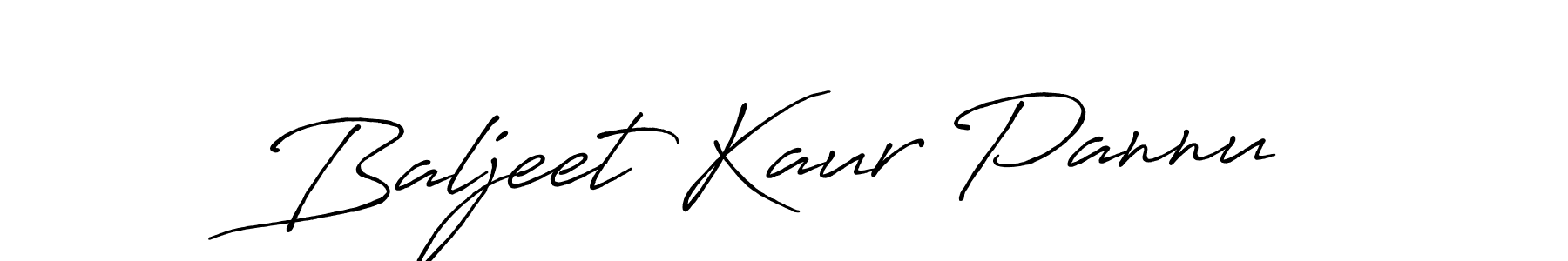 How to make Baljeet Kaur Pannu name signature. Use Antro_Vectra_Bolder style for creating short signs online. This is the latest handwritten sign. Baljeet Kaur Pannu signature style 7 images and pictures png