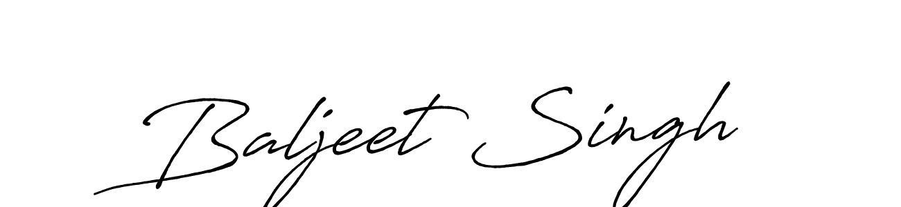 Create a beautiful signature design for name Baljeet Singh. With this signature (Antro_Vectra_Bolder) fonts, you can make a handwritten signature for free. Baljeet Singh signature style 7 images and pictures png