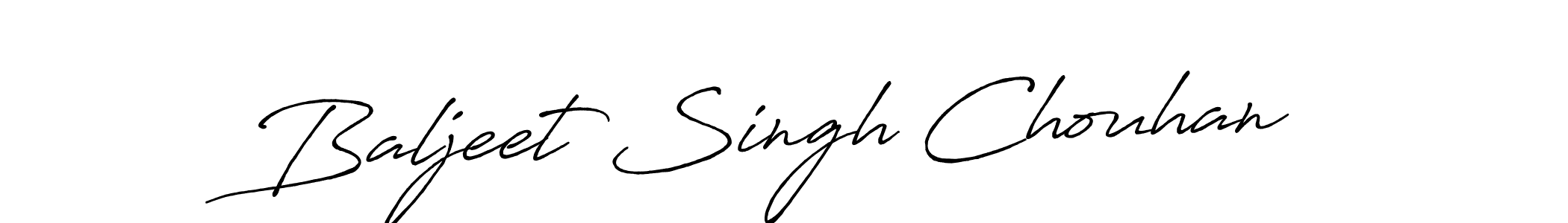 Make a beautiful signature design for name Baljeet Singh Chouhan. With this signature (Antro_Vectra_Bolder) style, you can create a handwritten signature for free. Baljeet Singh Chouhan signature style 7 images and pictures png