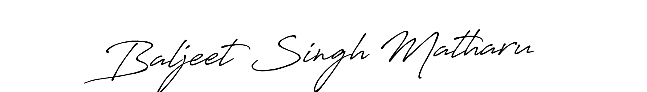 How to make Baljeet Singh Matharu name signature. Use Antro_Vectra_Bolder style for creating short signs online. This is the latest handwritten sign. Baljeet Singh Matharu signature style 7 images and pictures png