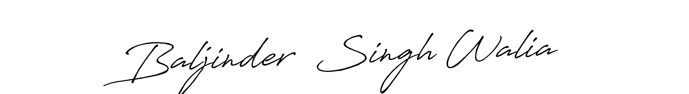 How to make Baljinder  Singh Walia signature? Antro_Vectra_Bolder is a professional autograph style. Create handwritten signature for Baljinder  Singh Walia name. Baljinder  Singh Walia signature style 7 images and pictures png